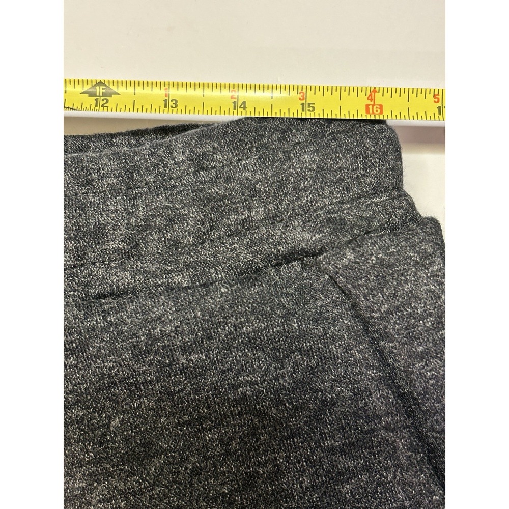 J.Come Mens Charcoal Gray Heathered Knit Drawstring Sweat Shorts Size Large - Picture 9 of 10